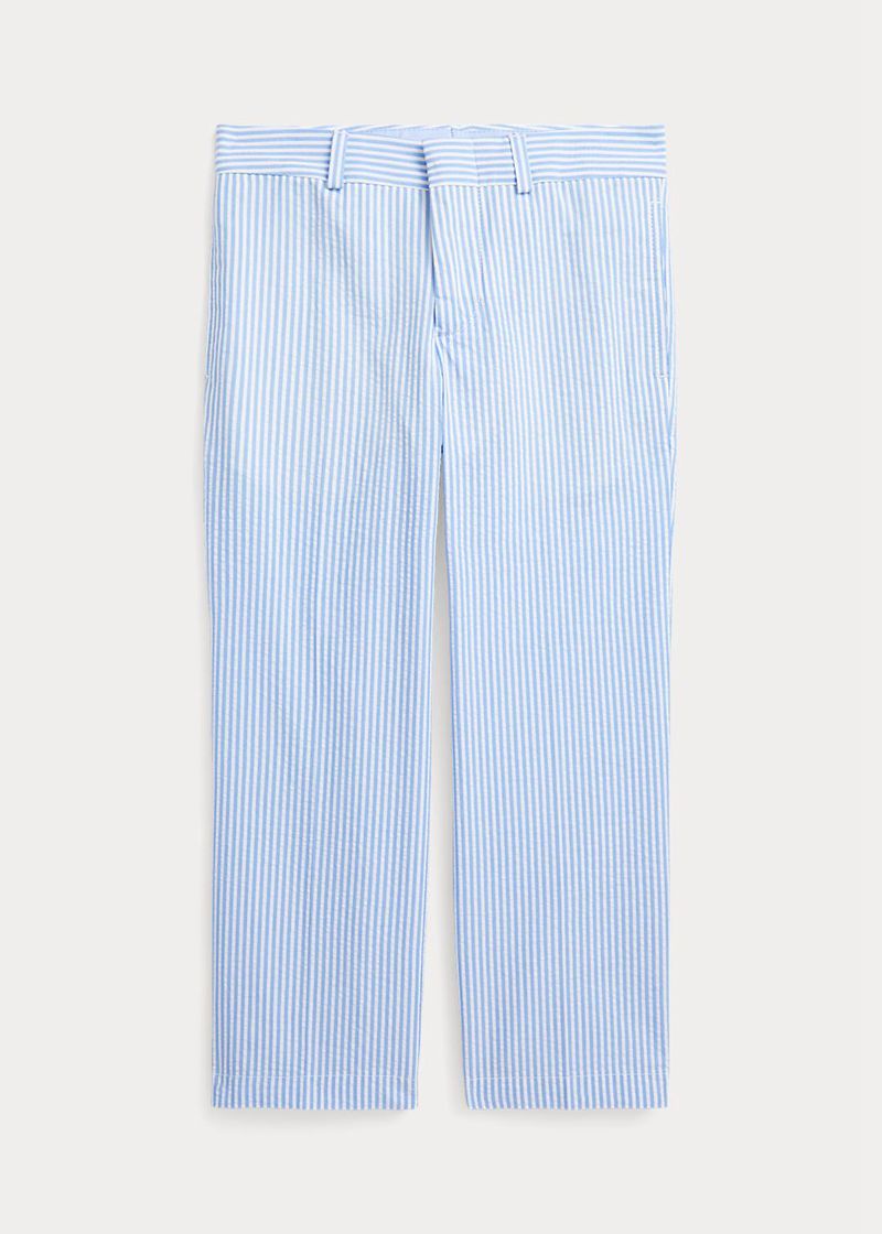 ラルフ ローレン パンツ ボーイ 青 1.5-6 年 Seersucker Suit WLPDZ2450